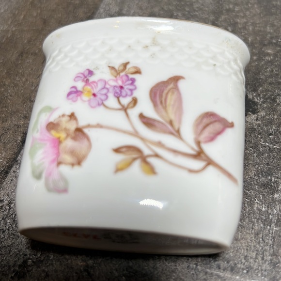 Vintage Thomas R Miniature Oval Vase Hand Painted Gold Rim Made Germany - Picture 4 of 6